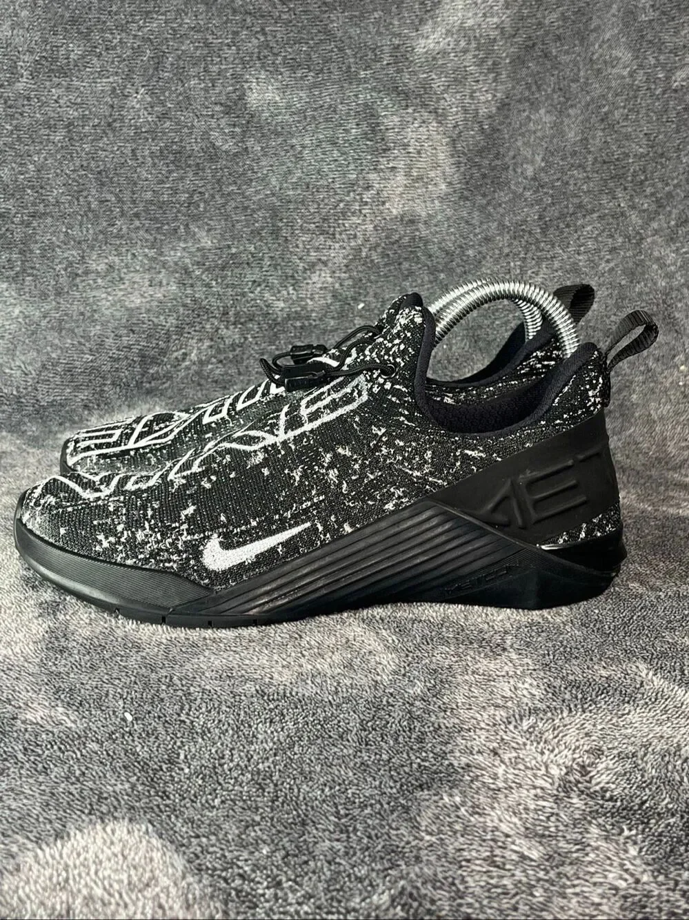 Nike React Metcon Mens 6.5 Womens 8 Black White Training Shoes BQ6044-010